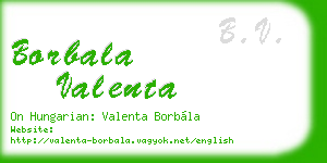 borbala valenta business card