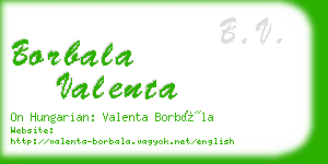 borbala valenta business card